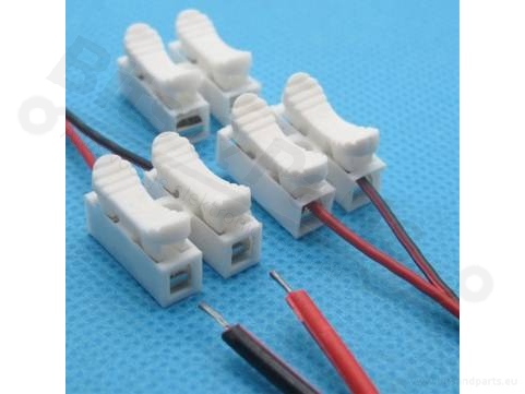 Kroonsteentje met quick connector 2-voudig